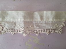 画像6: フランスアンティーク　白糸刺繍の小さなつけ襟 (6)