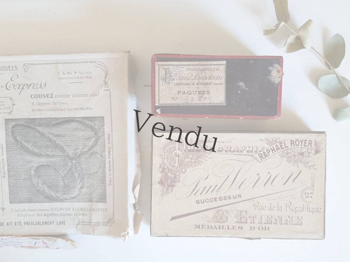 画像8: フランスアンティーク　1910年代　写真乾板のための紙箱 (8)