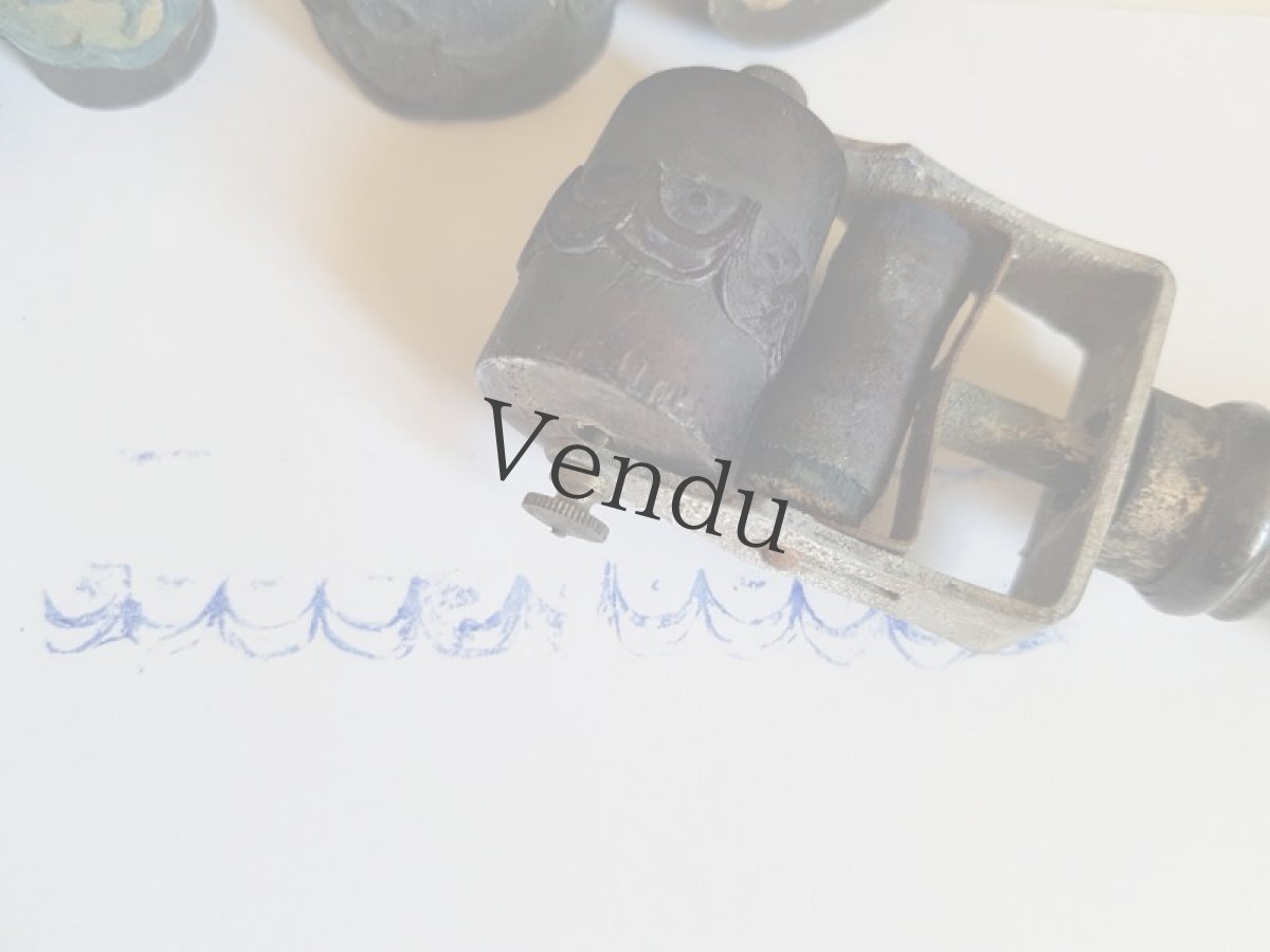 画像6: フランスアンティーク　1900年前後 刺繍用ローラー スタンプ幅22mm (6)