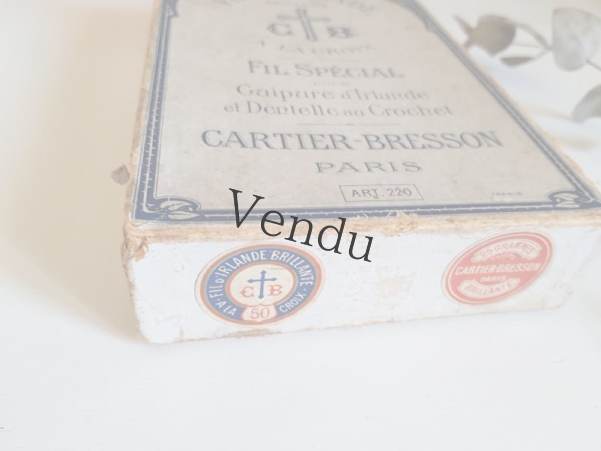 画像2: フランスアンティーク　CARTIER-BRESSONの紙箱 (2)