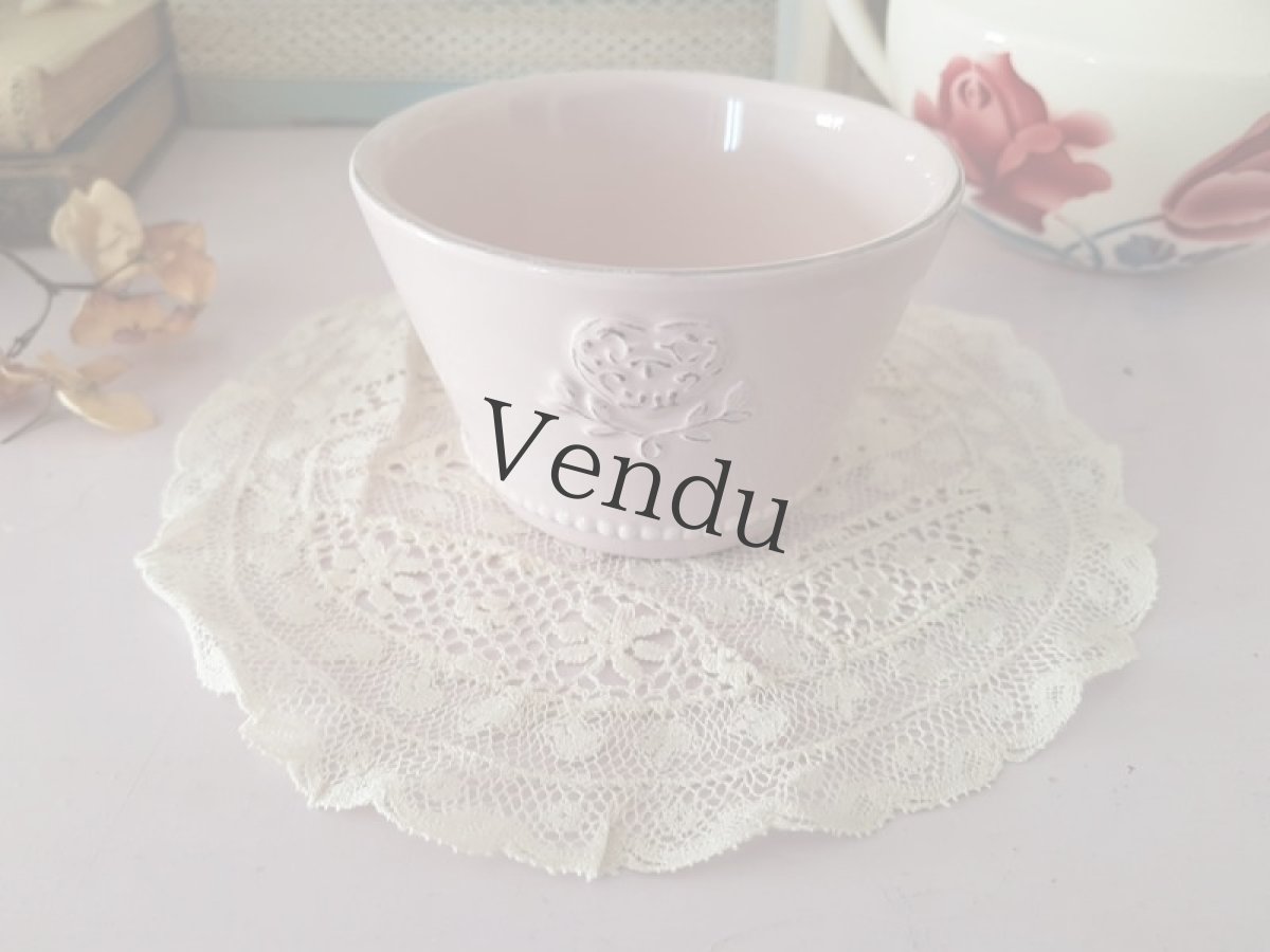 画像6: フランスヴィンテージ　ノルマンディレースのドイリー (6)