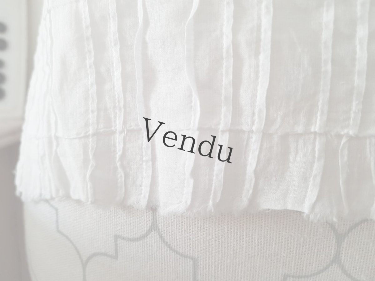 画像15: フランスヴィンテージ　フレンチスリーブの可愛いトップス (15)