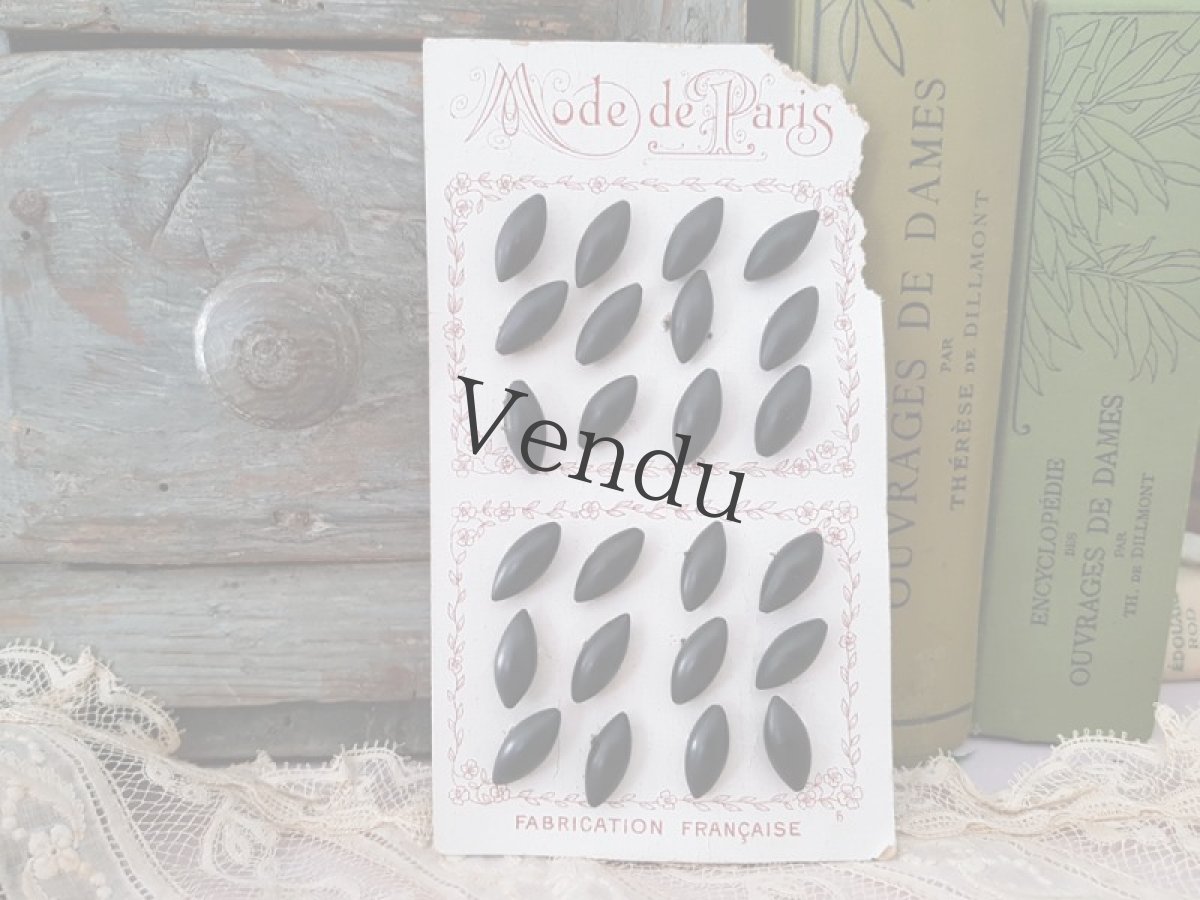 画像8: フランスアンティーク　1900年前後 コロゾボタンシート 16ｍｍ (8)