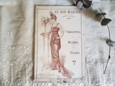 画像1: フランスアンティーク 1910年代 Au Bon Marché Paris / Voilette, Ruches, Tulles カタログII (1)