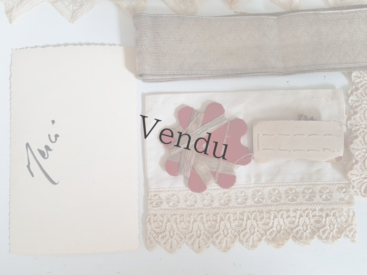 画像11: フランスアンティーク　メルスリーセット《Écru-doré》 (11)