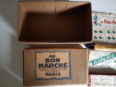 画像13: フランスアンティーク　AU BON MARCHE PARISの箱入りブロカントセット  (13)