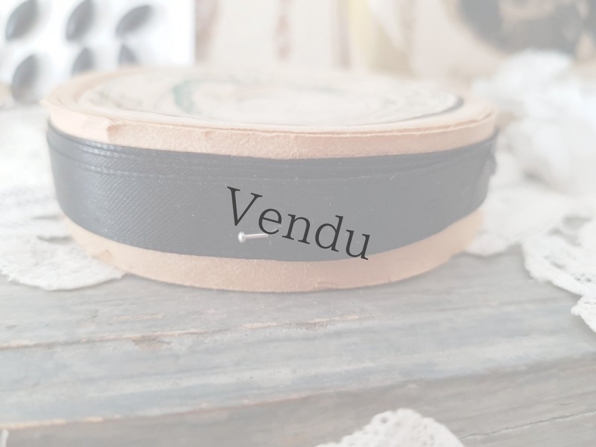 画像5: フランスアンティーク　AUX GALERIES LAFAYETTE リボン ノワール (5)