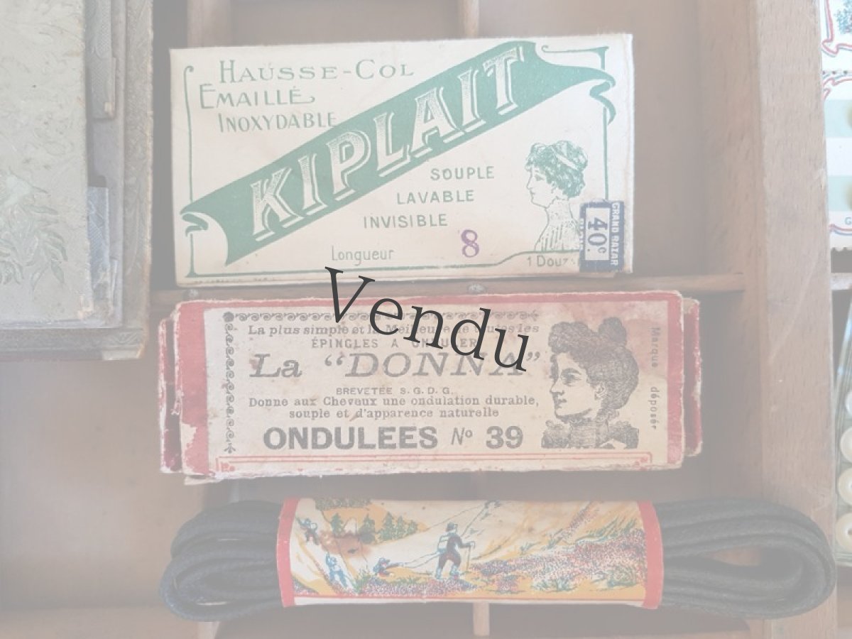 画像8: フランスアンティーク　AU BON MARCHE PARISの箱入りブロカントセット  (8)