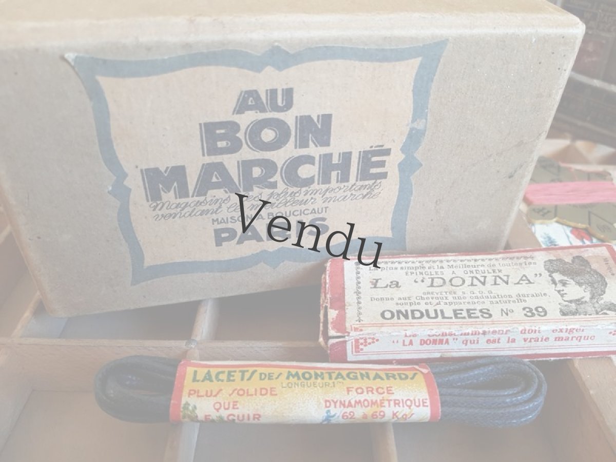 画像11: フランスアンティーク　AU BON MARCHE PARISの箱入りブロカントセット  (11)