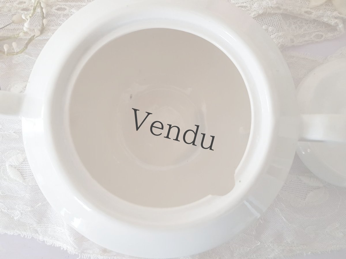 画像6: フランスアンティーク　ディゴアン サルグミンヌ　ばらのシュガーポット《CANNE》 (6)