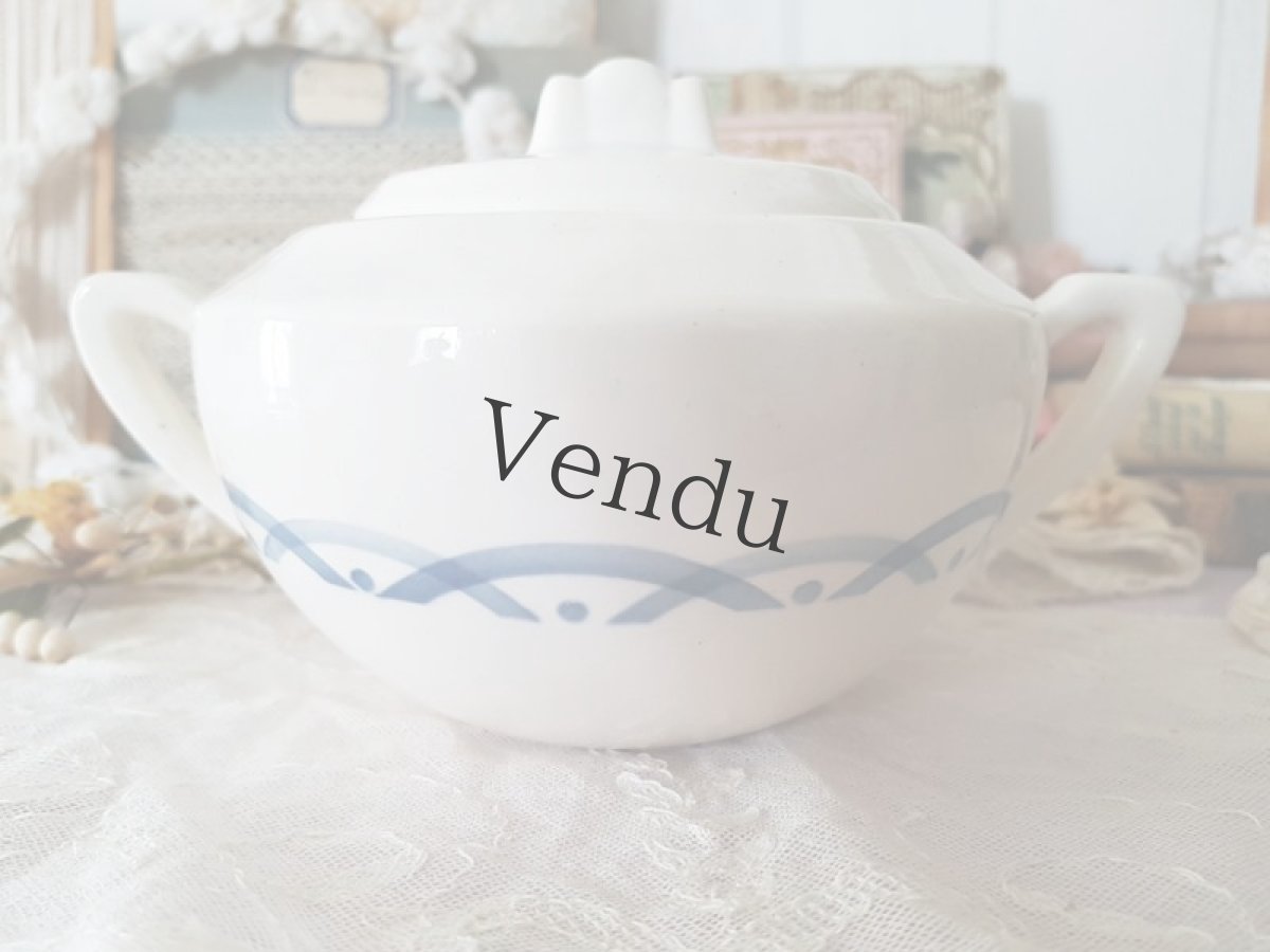 画像4: フランスアンティーク　ディゴアン サルグミンヌ　ばらのシュガーポット《CANNE》 (4)