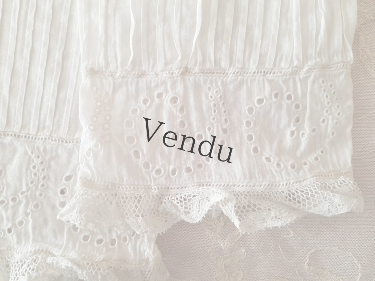 画像3: フランスアンティーク　レースのお袖 (3)