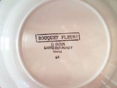 画像7: フランスアンティーク　ディゴアン サルグミンヌ　ばらとカーネーションのお皿２枚セット (7)