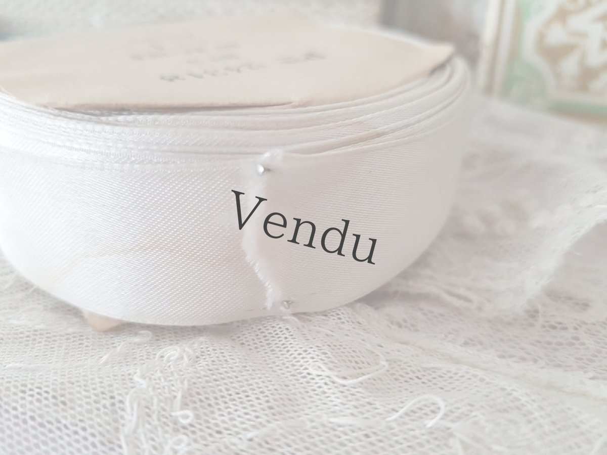 画像5: フランスアンティーク　リボン Blanc (5)