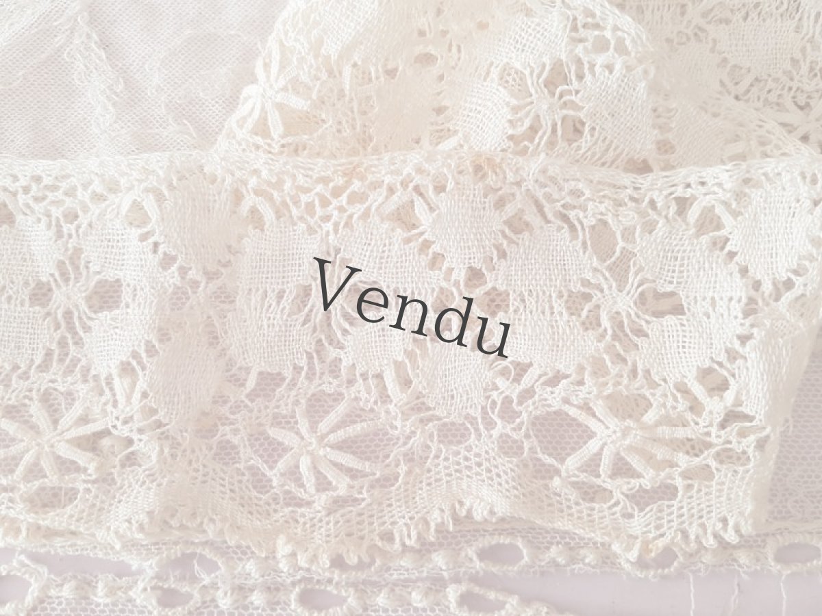 画像2: 《HOLD》フランスアンティーク　ボビンレース幅広 85cm (2)