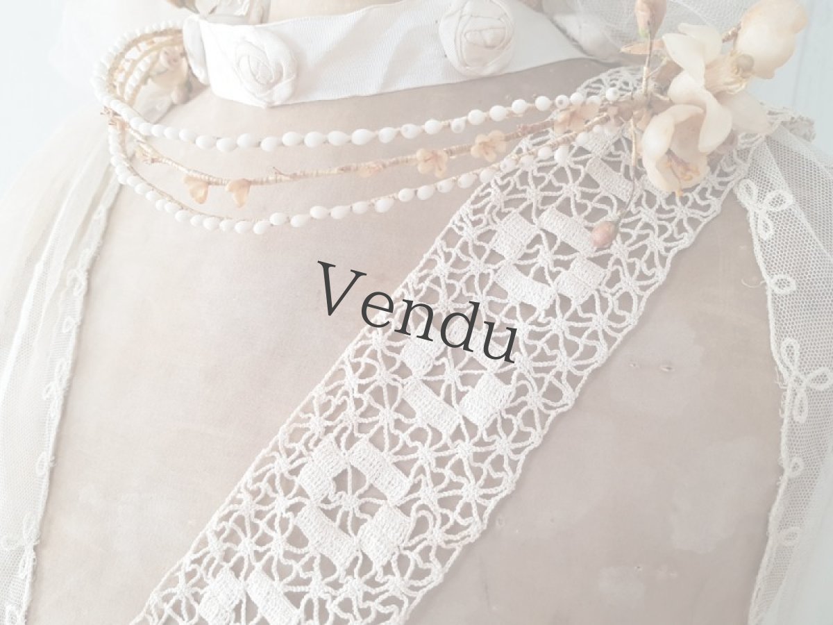 画像3: フランスアンティーク　クロッシェレース 150cm (3)