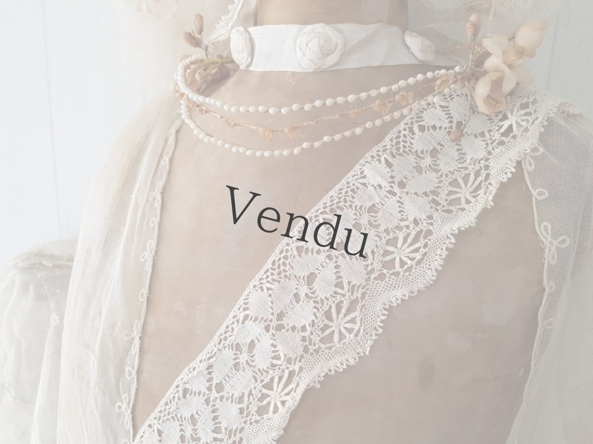 画像3: 《HOLD》フランスアンティーク　ボビンレース幅広 85cm (3)