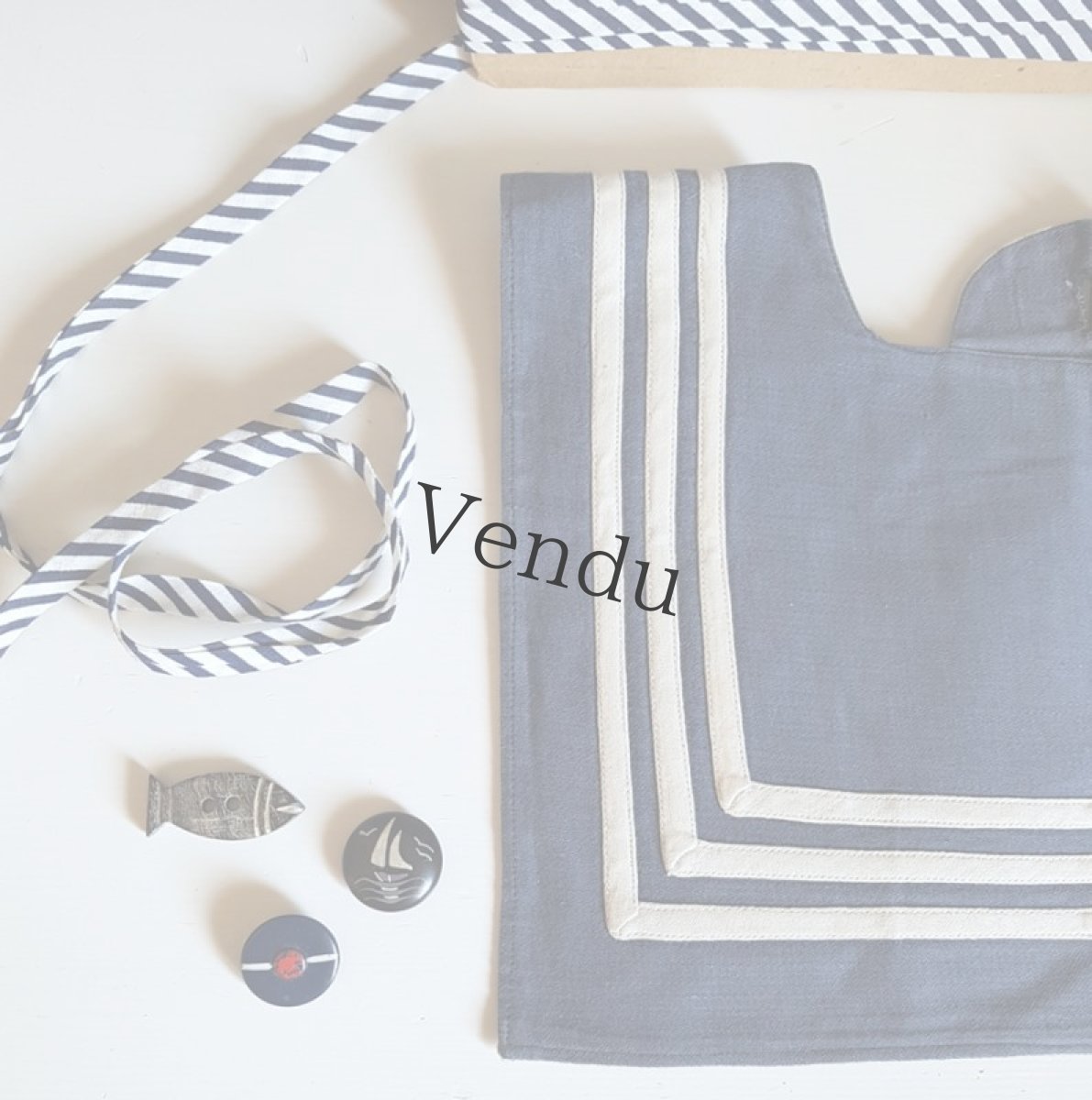 画像6: フランスヴィンテージ　レトロなヨットボタン 22mm (6)