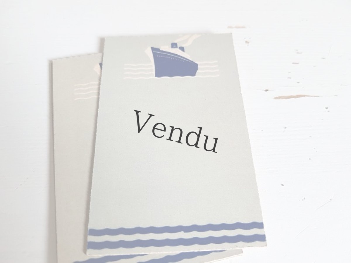 画像3: フランスヴィンテージ　未使用ボタンシート 船 (3)