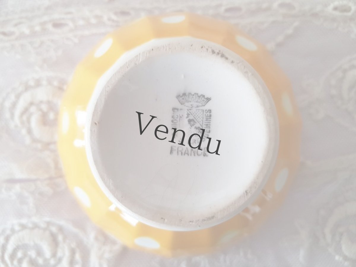 画像6: フランス 1950年代 ディゴアン サルグミンヌ 水玉カフェオレボウル (6)