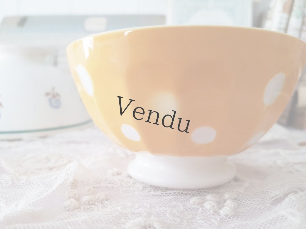 画像4: フランス 1950年代 ディゴアン サルグミンヌ 水玉カフェオレボウル (4)