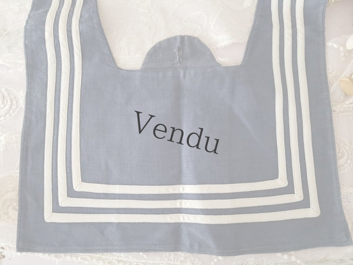 画像3: フランスアンティーク　水兵さんのセーラー襟 (3)