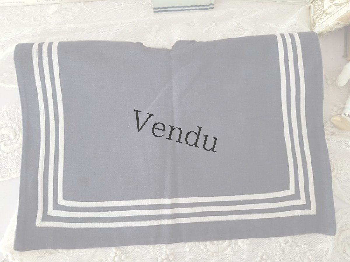 画像10: フランスアンティーク　水兵さんのセーラー襟 (10)