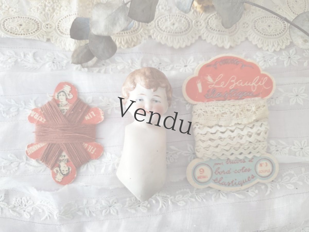 画像6: フランスアンティーク　ノルマンディーCSF リネン糸巻き (6)