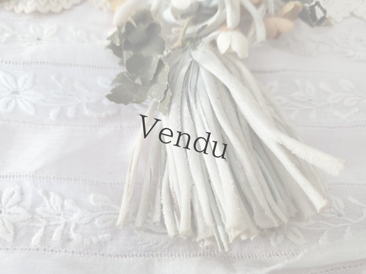 画像5: フランスアンティーク　布花コサージュ (5)