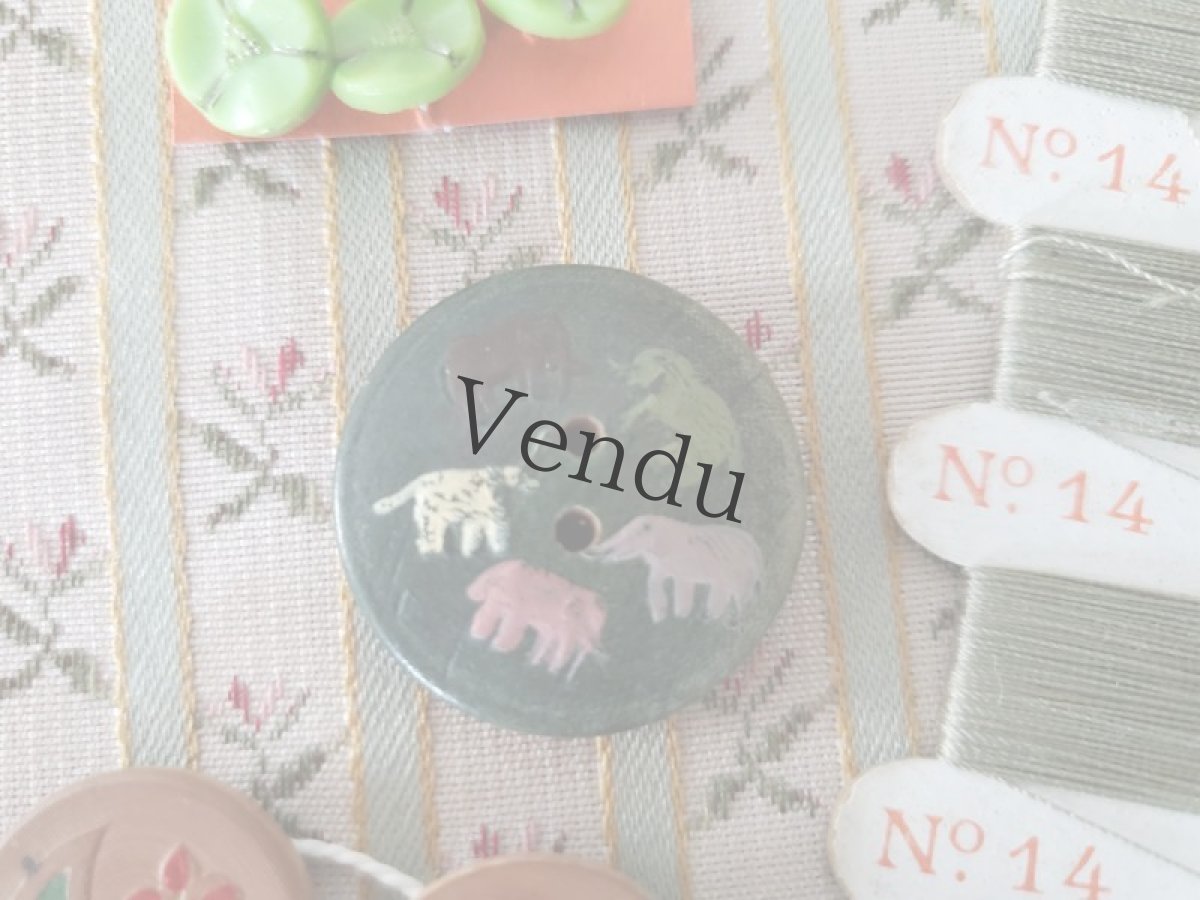 画像4: 【HOLD】フランスヴィンテージ　メルスリーセット《Vert olive》 (4)