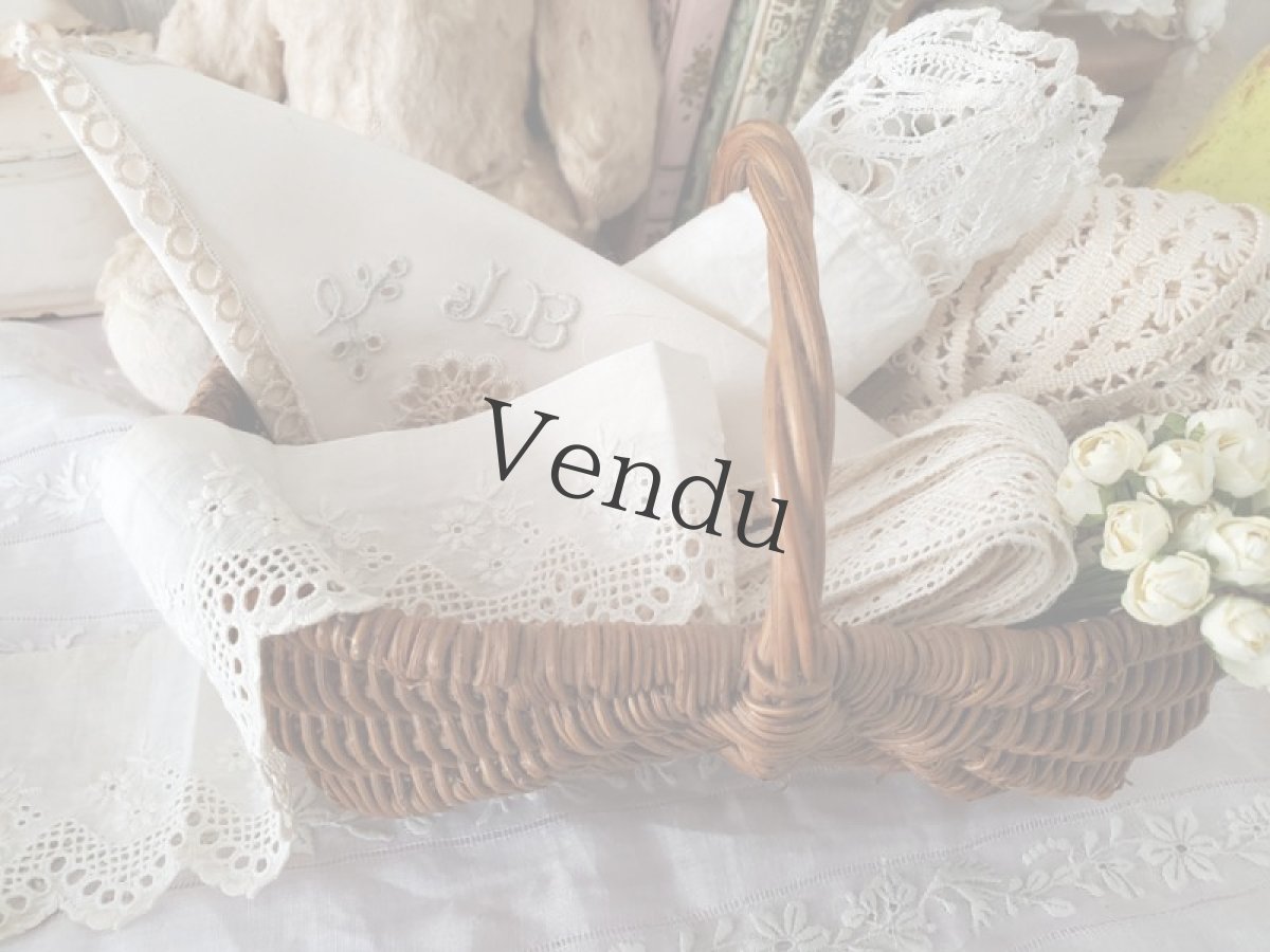 画像4: フランスヴィンテージ　スカラップレースブレード 50cm〜 (4)