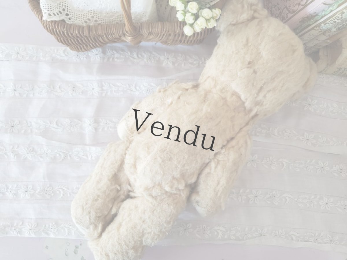 画像5: フランス 1940-1960年　ぺろっとくまのぬいぐるみ (5)