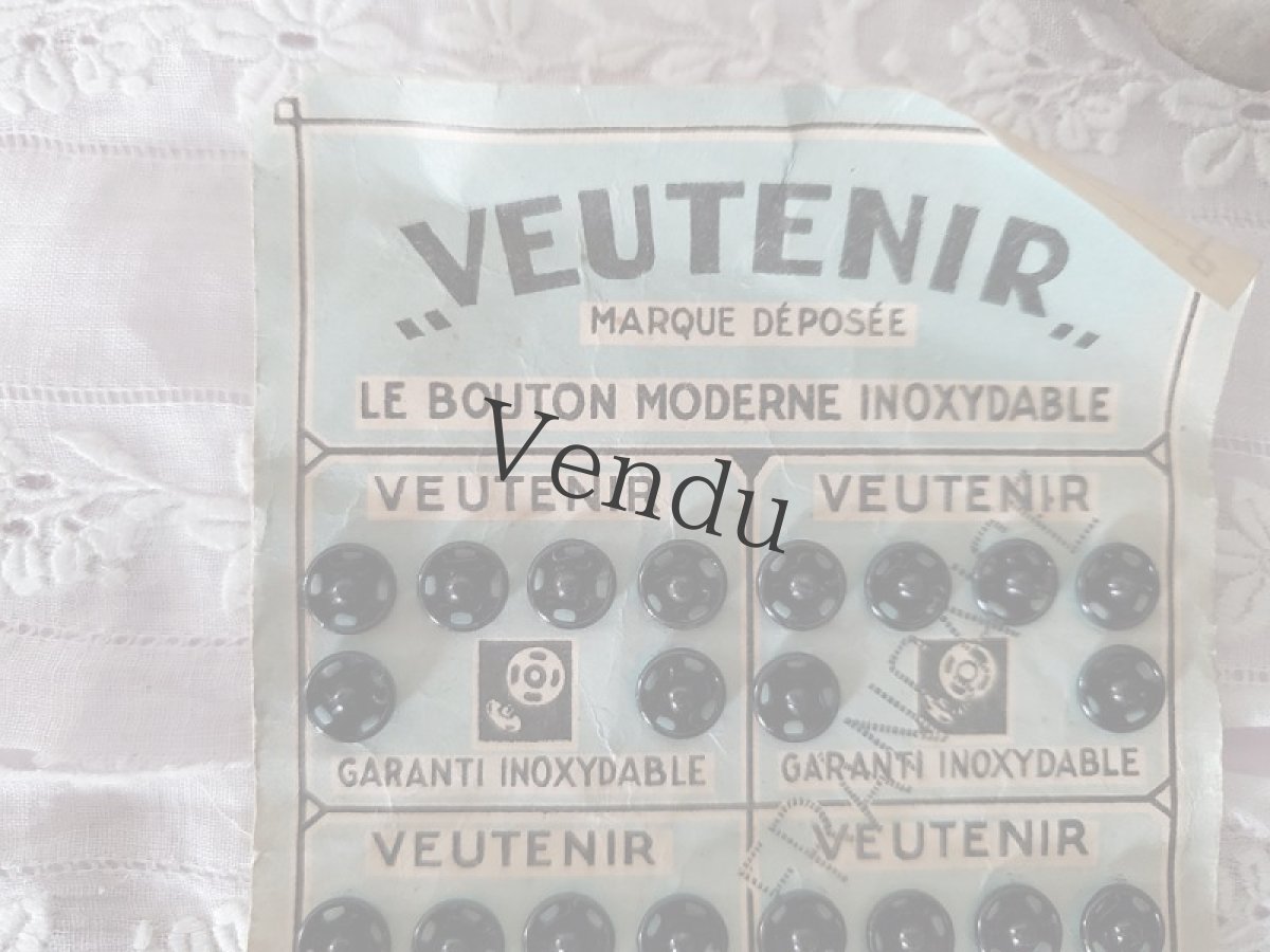 画像3: フランスヴィンテージ　スナップボタンシート VEUTENIR (3)