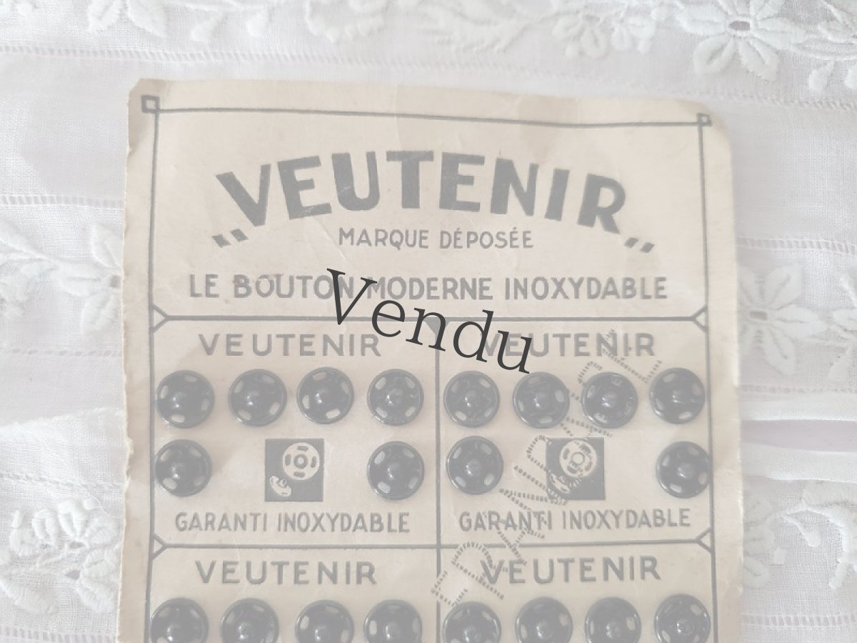 画像7: フランスヴィンテージ　スナップボタンシート VEUTENIR (7)