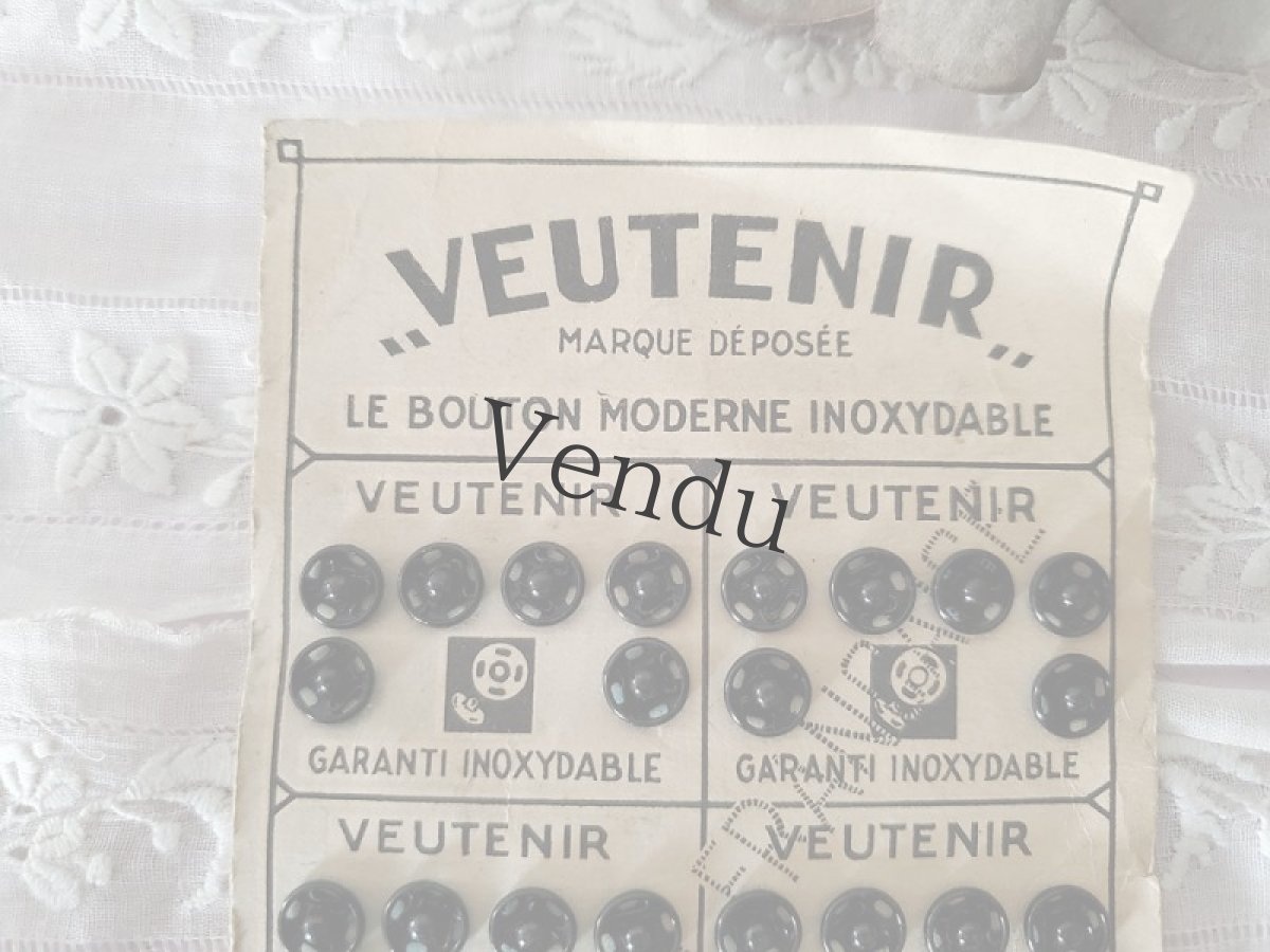 画像11: フランスヴィンテージ　スナップボタンシート VEUTENIR (11)