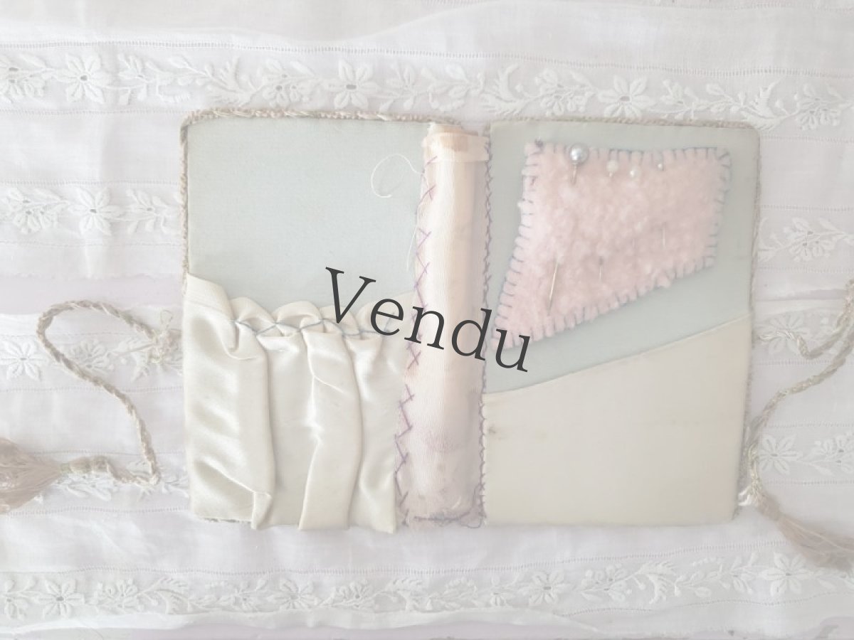 画像5: フランスアンティーク　ばらの表紙のニードルケース (5)