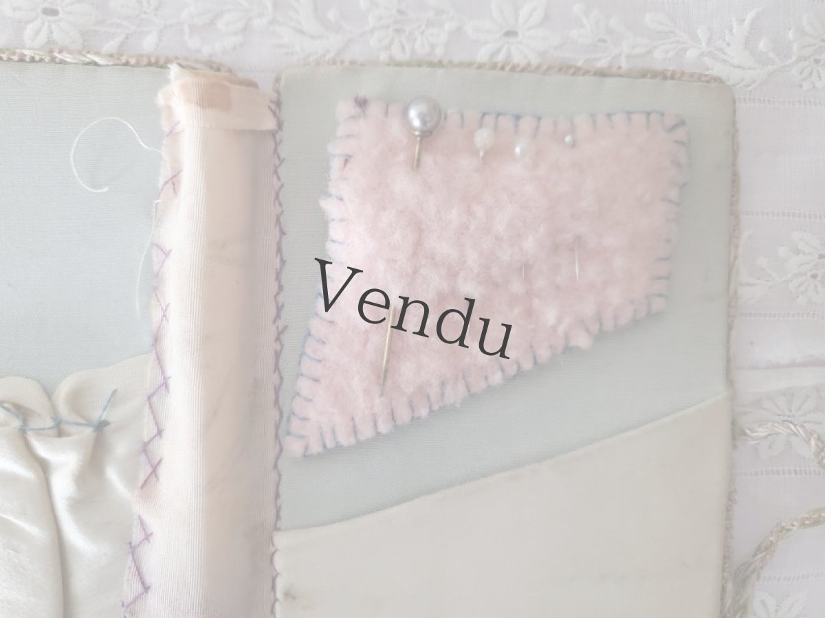 画像6: フランスアンティーク　ばらの表紙のニードルケース (6)