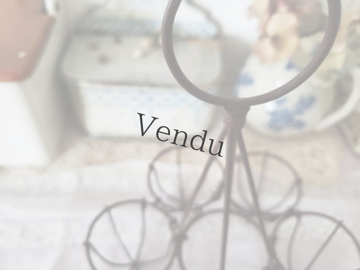 画像4: フランス蚤の市 メタル製 たまご入れ (4)