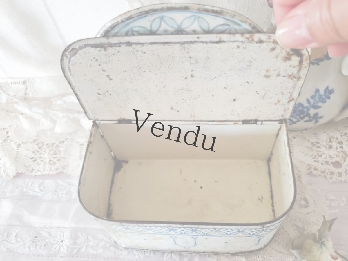 画像8: フランスアンティーク アリュメット缶 (8)