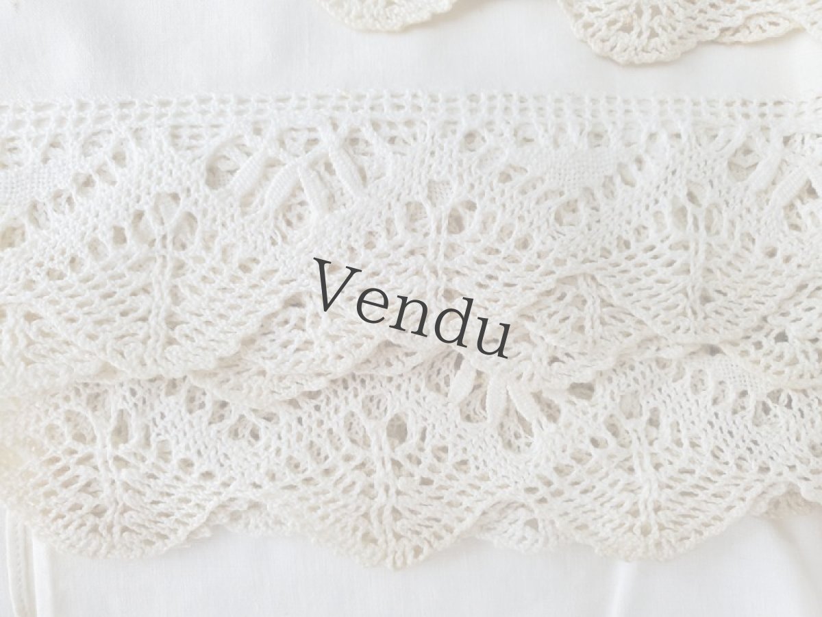 画像6: フランス蚤の市　端切れレースセット　ボタンつき A (6)