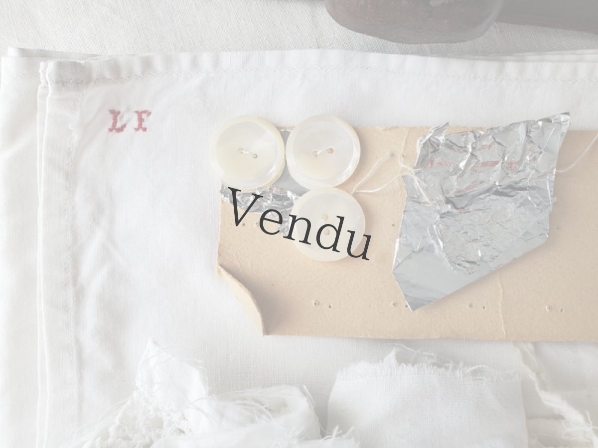 画像4: フランス蚤の市　端切れレースセット　ボタンつき B (4)