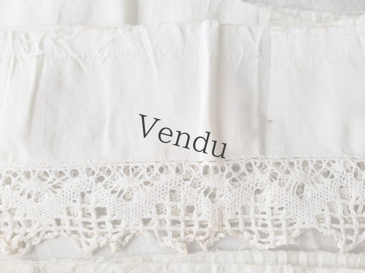 画像9: フランス蚤の市　端切れレースセット　ボタンつき B (9)