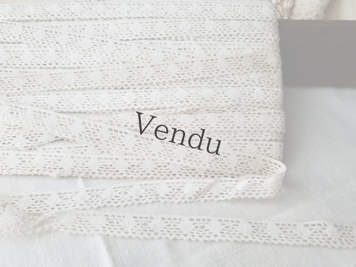 画像8: フランス蚤の市　レース＆メルスリーセット A (8)