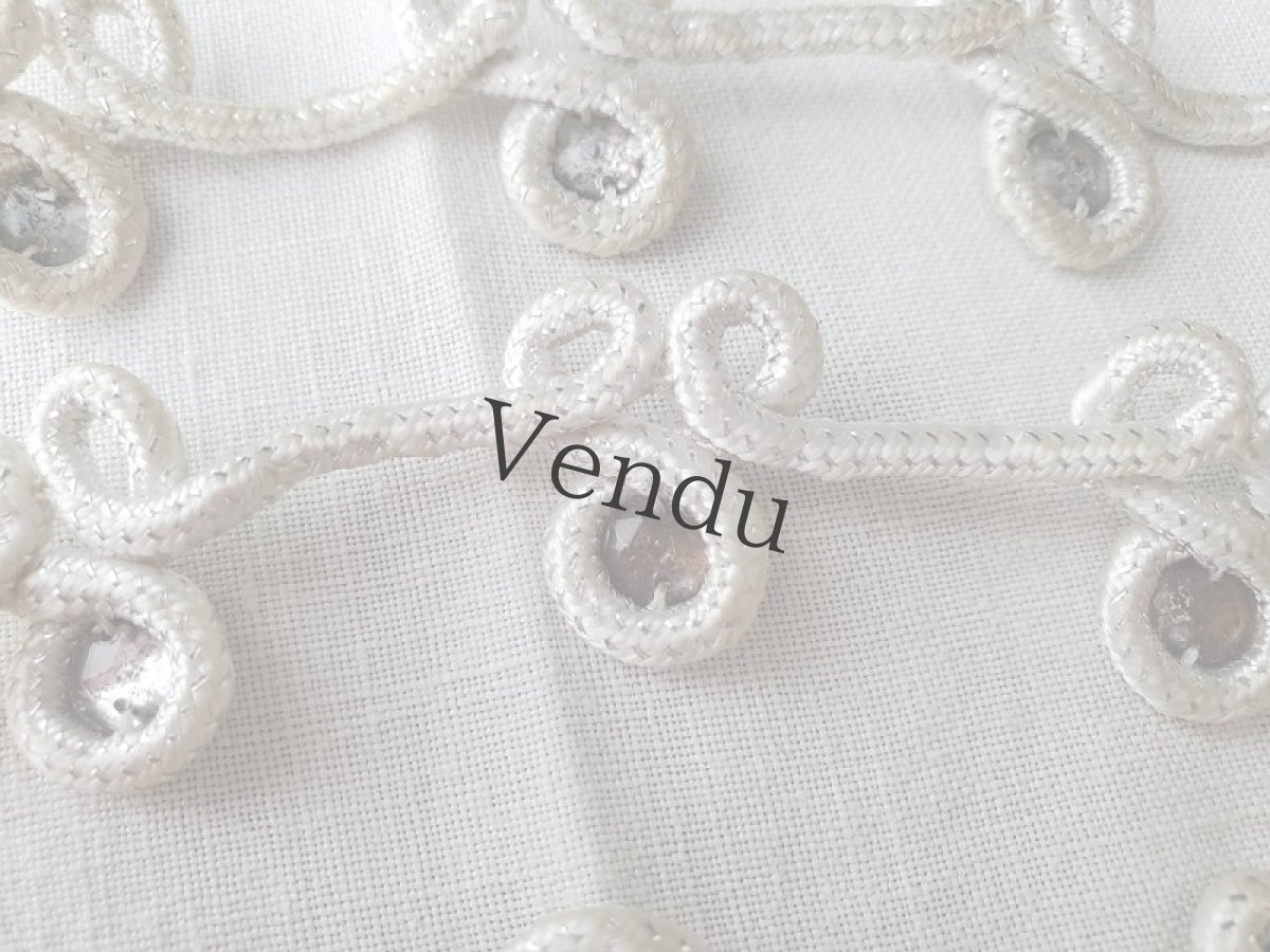 画像3: フランス蚤の市　ストラスつきのぐるぐるトリム (3)