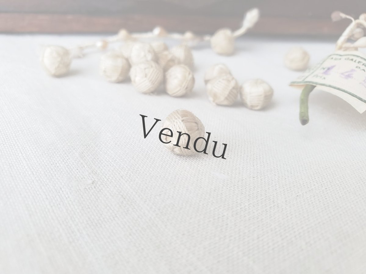 画像4: フランスアンティーク　サテンくるみボタン シャンパンゴールド 10mm (4)