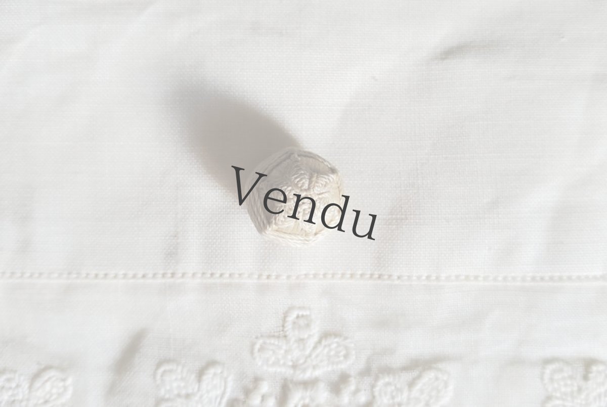 画像2: フランスアンティーク　サテンくるみボタン シャンパンゴールド 10mm (2)