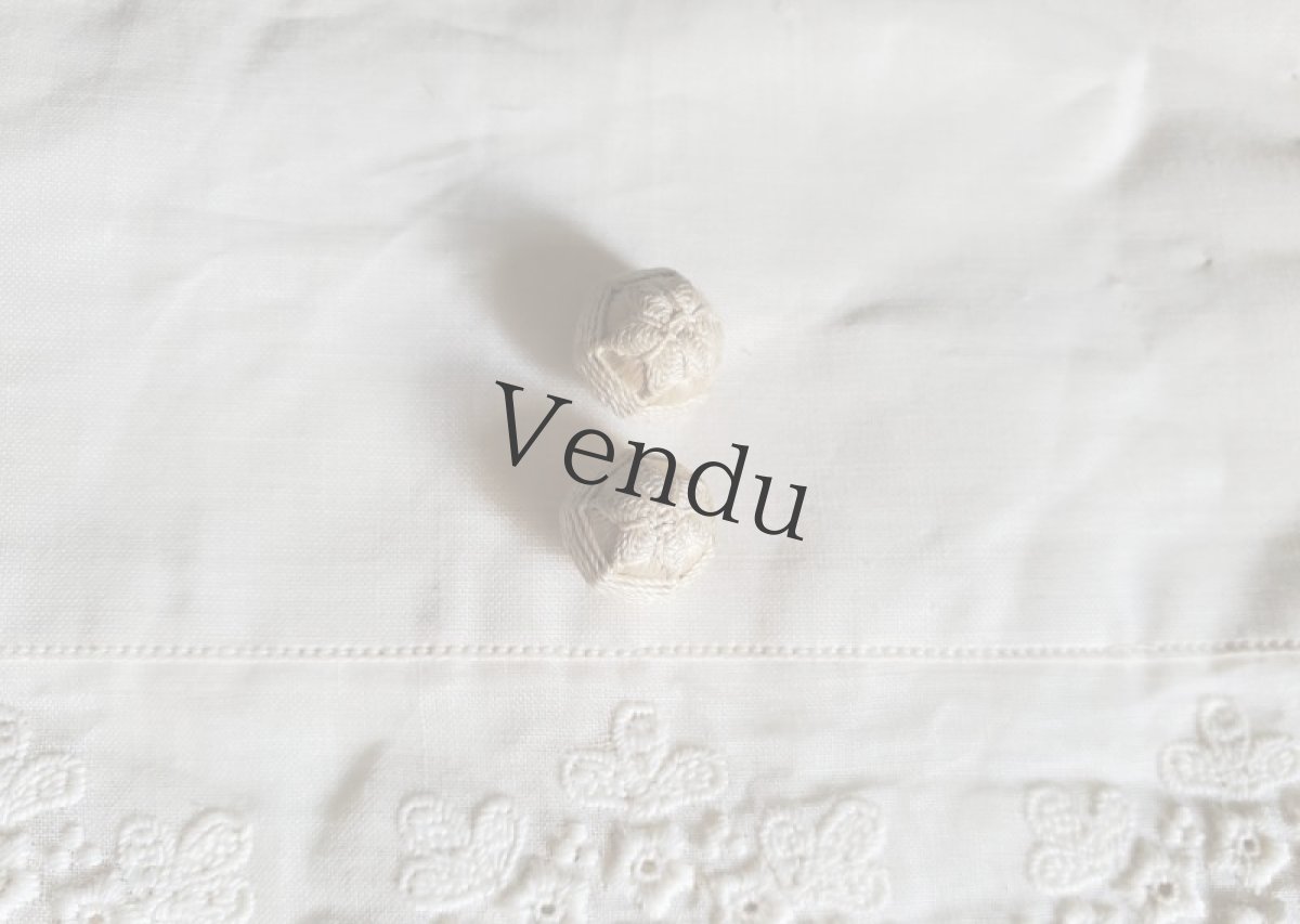 画像3: フランスアンティーク　サテンくるみボタン シャンパンゴールド 10mm (3)