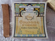 画像1: フランス 1920-1930年  Lot.オードコロンラベル Paris  Eau de COLOGNE D'ORIENT (1)