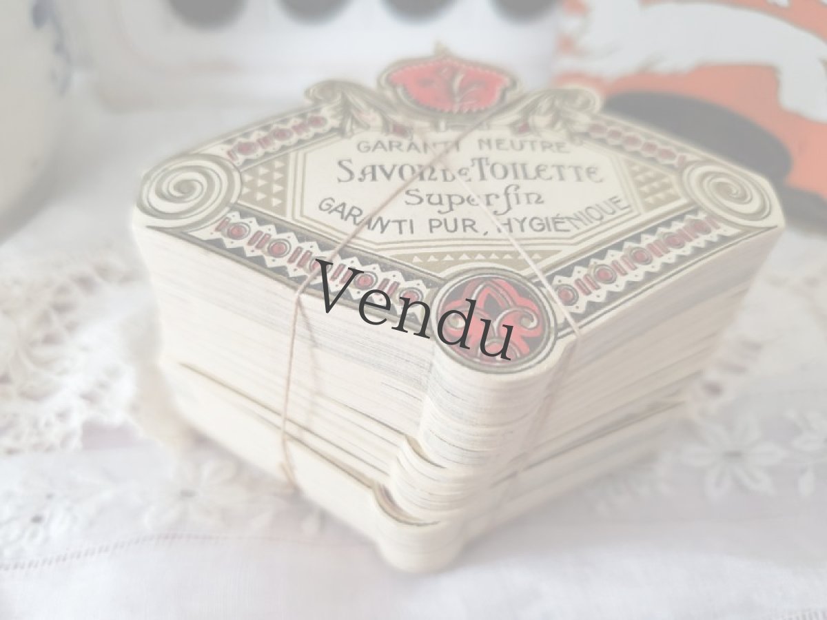 画像3: フランス 1920-1930年  Lot.石鹸ラベル SAVON de TOILETTE (3)