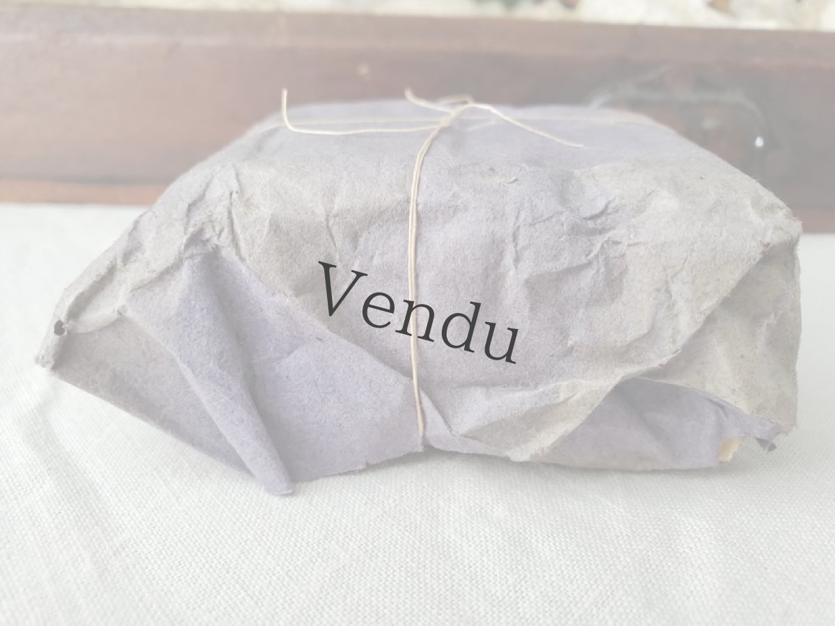 画像3: フランス 1900年前後 包み紙つき黒ボタンシート 9mm (3)